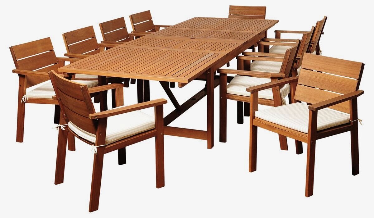 Hank Eucalyptus 11Pc Extendable Dining